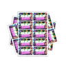 Alien Zushi Rectangle / Pre - Roll Labels - Pre - Roll (10.16cm x 6.7cm)