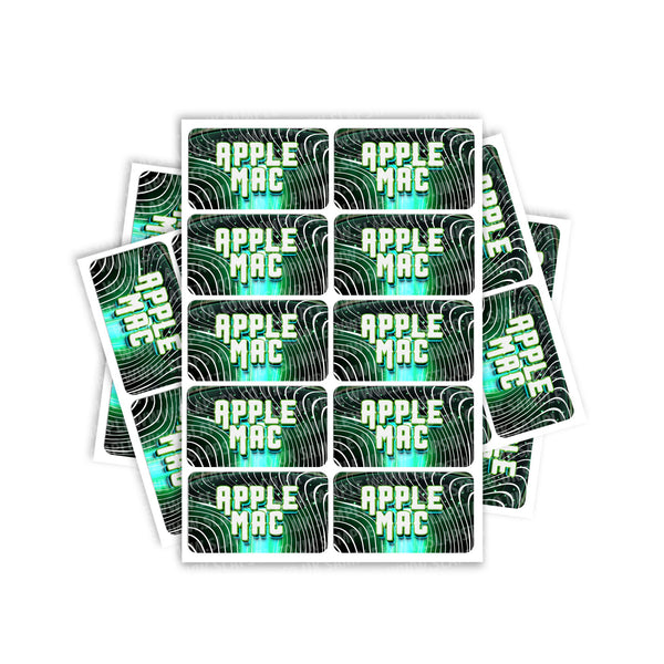 Apple Mac Rectangle / Pre - Roll Labels - SLAPSTA