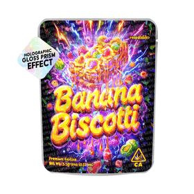 Banana Biscotti Holo Mylar Sticker Packs