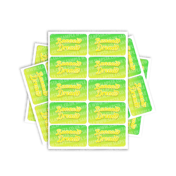 Banana Dream Rectangle / Pre - Roll Labels - SLAPSTA