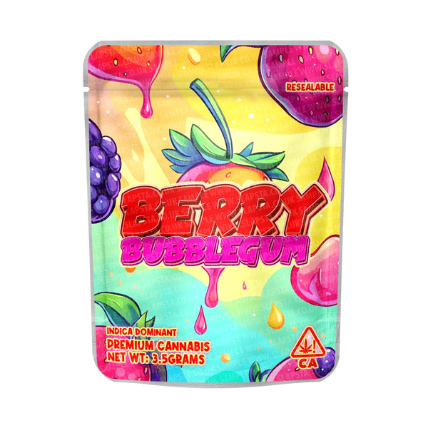 Berry Bubblegum Mylar Pouches Pre - Labeled - SLAPSTA