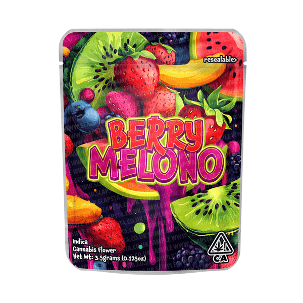 Berry Melono Mylar Pouches Pre - Labeled - SLAPSTA