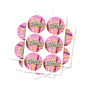 Biscotti Circular Stickers
