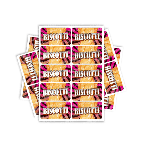 Biscotti Rectangle / Pre - Roll Labels - SLAPSTA