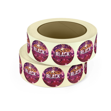 Black Cherry Pie Circular Stickers - 2.5cm