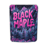 Black Maple Mylar Pouches Pre - Labeled - 3.5g (1/8oz)