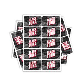 Étiquettes rectangulaires / pré-enroulées Black Tuna