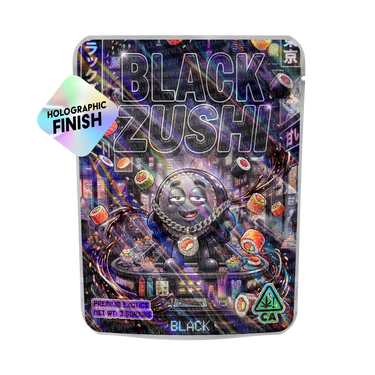 Black Zushi Mylar Sticker Packs - SLAPSTA