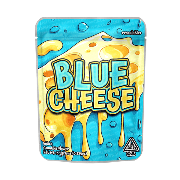 Blue Cheese Mylar Pouches Pre - Labeled - SLAPSTA