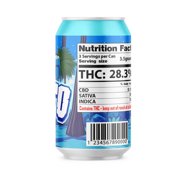 Blue Gelato Plastic Soda Cans - SLAPSTA