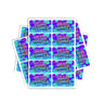 Blue Gumeez Rectangle / Pre - Roll Labels - Pre - Roll (10.16cm x 6.7cm)