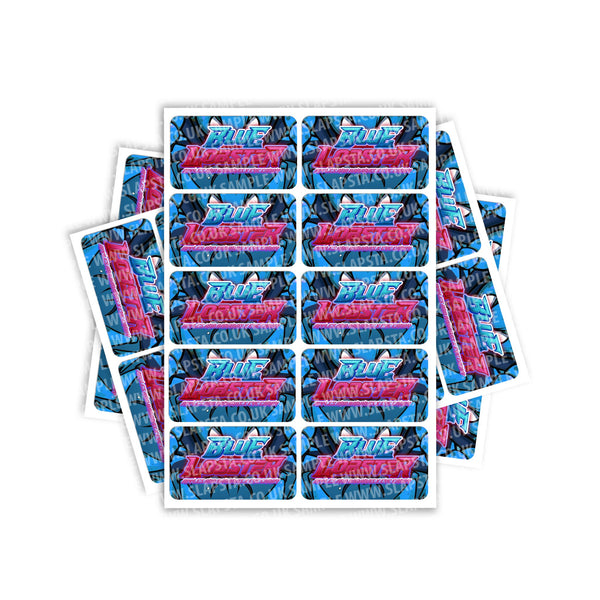 Blue Lobster Rectangle / Pre - Roll Labels - SLAPSTA