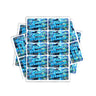 Blue Z Rectangle / Pre - Roll Labels - Pre - Roll (10.16cm x 6.7cm)