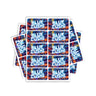 Blue Zushi Rectangle / Pre - Roll Labels - Pre - Roll (10.16cm x 6.7cm)