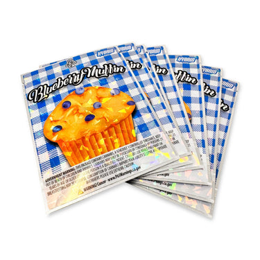 Blueberry Cruffin SFX Mylar Pouches Pre - Labeled - 3.5g (1/8oz)