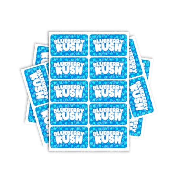 Blueberry Kush Rectangle / Pre - Roll Labels - SLAPSTA