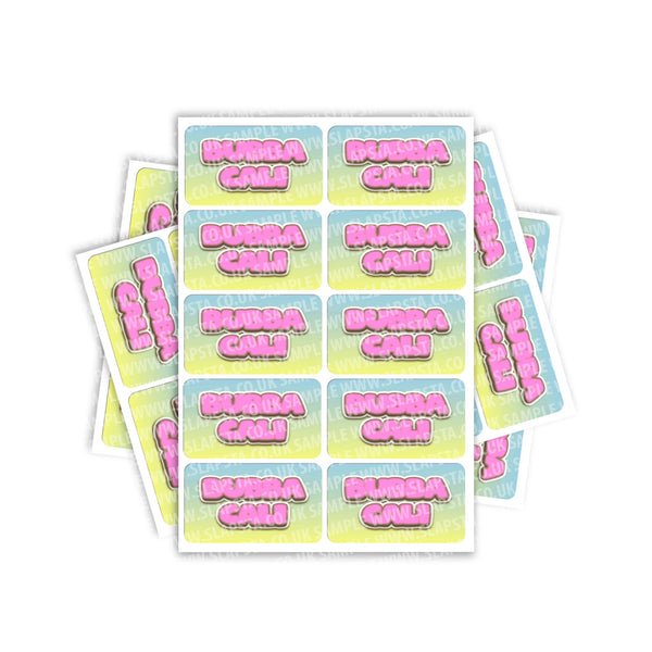 Bubba Cali Rectangle / Pre - Roll Labels - SLAPSTA