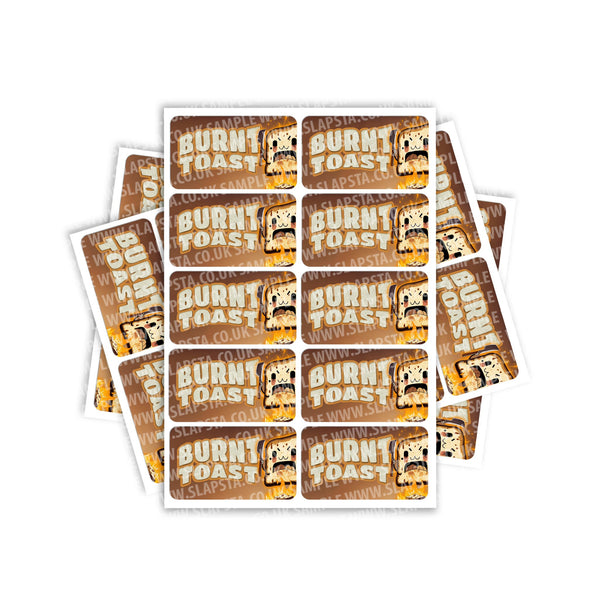 Burnt Toast Rectangle / Pre - Roll Labels - SLAPSTA