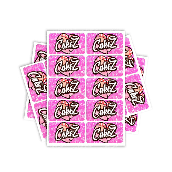 Cakez Rectangle / Pre - Roll Labels - SLAPSTA