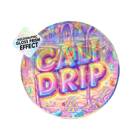 Cali Drip Circle Holo Mylar Sticker Packs