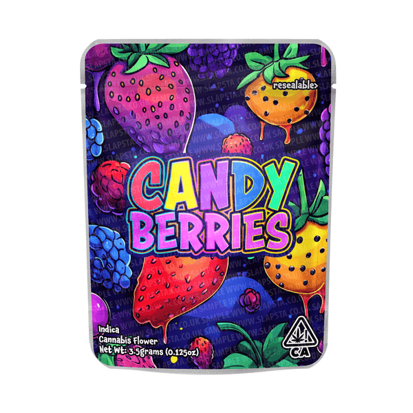 Candy Berries Mylar Pouches Pre - Labeled - SLAPSTA