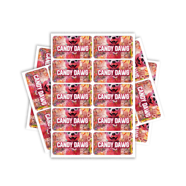 Candy Dawg Rectangle / Pre - Roll Labels - SLAPSTA