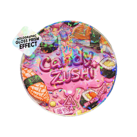 Candy Zushi Circle Holo Mylar Sticker Packs