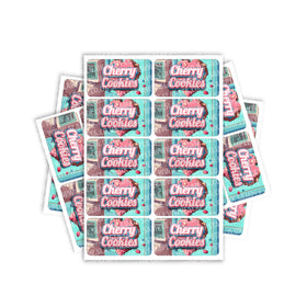 Cherry Cookies Rectangle / Pre-Roll Label