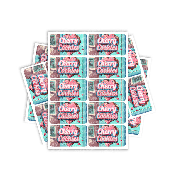 Cherry Cookies Rectangle / Pre - Roll Label - SLAPSTA