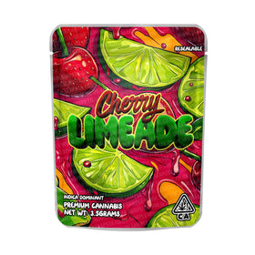 Cherry Limeade Mylar Pouches Pre-Labeled