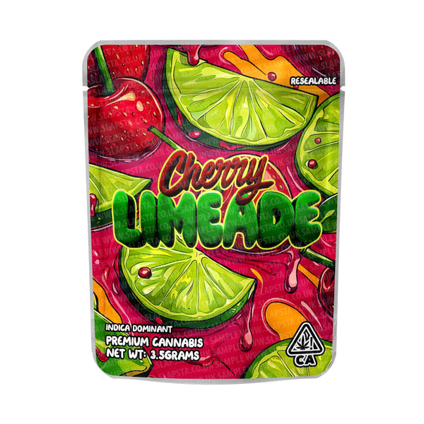 Cherry Limeade Mylar Pouches Pre - Labeled - SLAPSTA