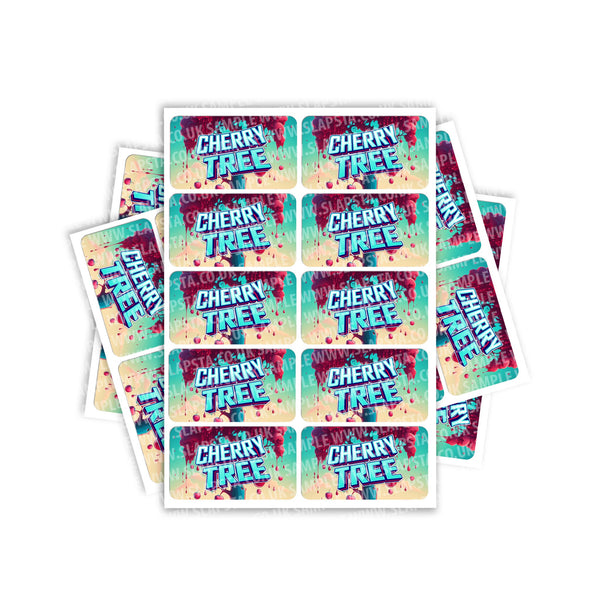 Cherry Tree Rectangle / Pre - Roll Label - SLAPSTA