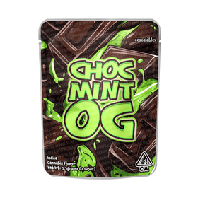 Choc Mint OG Mylar Pouches Pre-Labeled