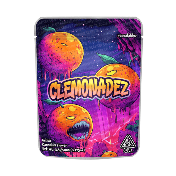 Clemonadez Mylar Pouches Pre - Labeled - SLAPSTA