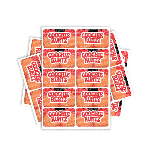 Coochie Runtz Rectangle / Pre - Roll Label - SLAPSTA