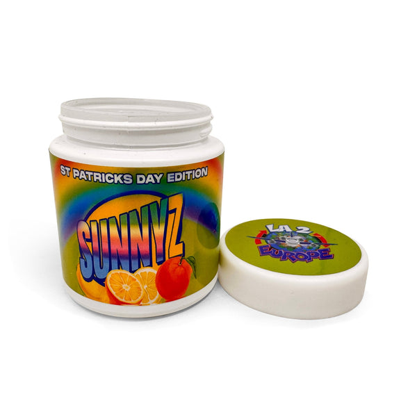 Custom Matte White 7g (Quarter Ounce) Glass Jars - SLAPSTA