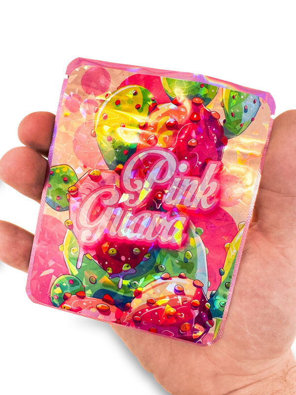 Custom Round Edge 3.5g (1/8 Ounce) Mylar Sticker Bags - SLAPSTA