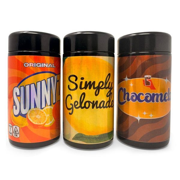Custom UV Miron Glass Jars 100ml - SLAPSTA