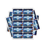 Deep Mac Rectangle / Pre - Roll Label - Pre - Roll (10.16cm x 6.7cm)