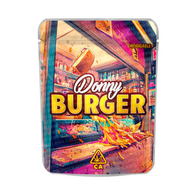 Donny Burger Mylar Pouches Pre-Labeled