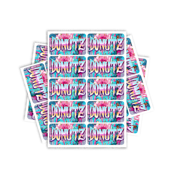 Donutz Rectangle / Pre - Roll Label - SLAPSTA