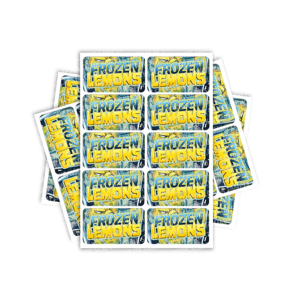 Frozen Lemons Rectangle / Pre - Roll Label - SLAPSTA