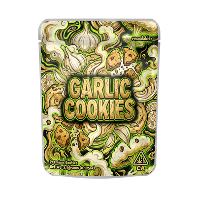 Garlic Cookies Mylar Pouches Pre - Labeled - SLAPSTA