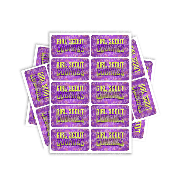 Girl Scout Cookies Rectangle / Pre - Roll Label - SLAPSTA