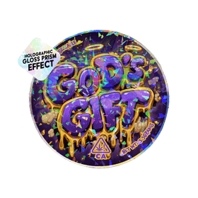 Gods Gift Circle Holo Mylar Sticker Packs