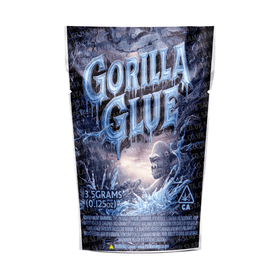 Gorilla Glue #4 Mylar Pouches Pre-Labeled
