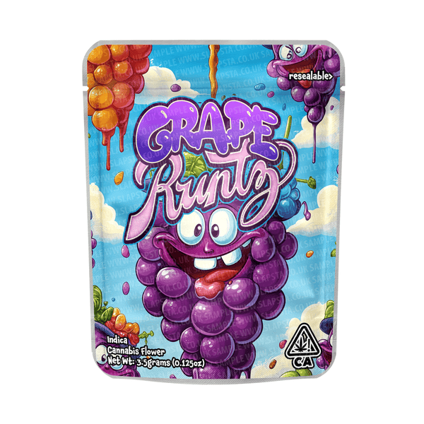 Grape Runtz Mylar Pouches Pre - Labeled - SLAPSTA