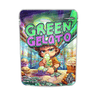 Green Gelato Mylar Pouches Pre - Labeled - 3.5g (1/8oz)