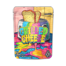 Grilled Cheeze Mylar Pouches Pre-Labeled