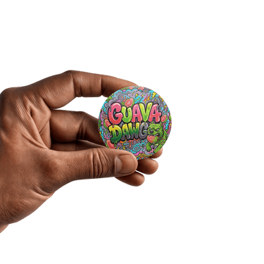 Guava Dawg Circular Stickers - 2.5cm